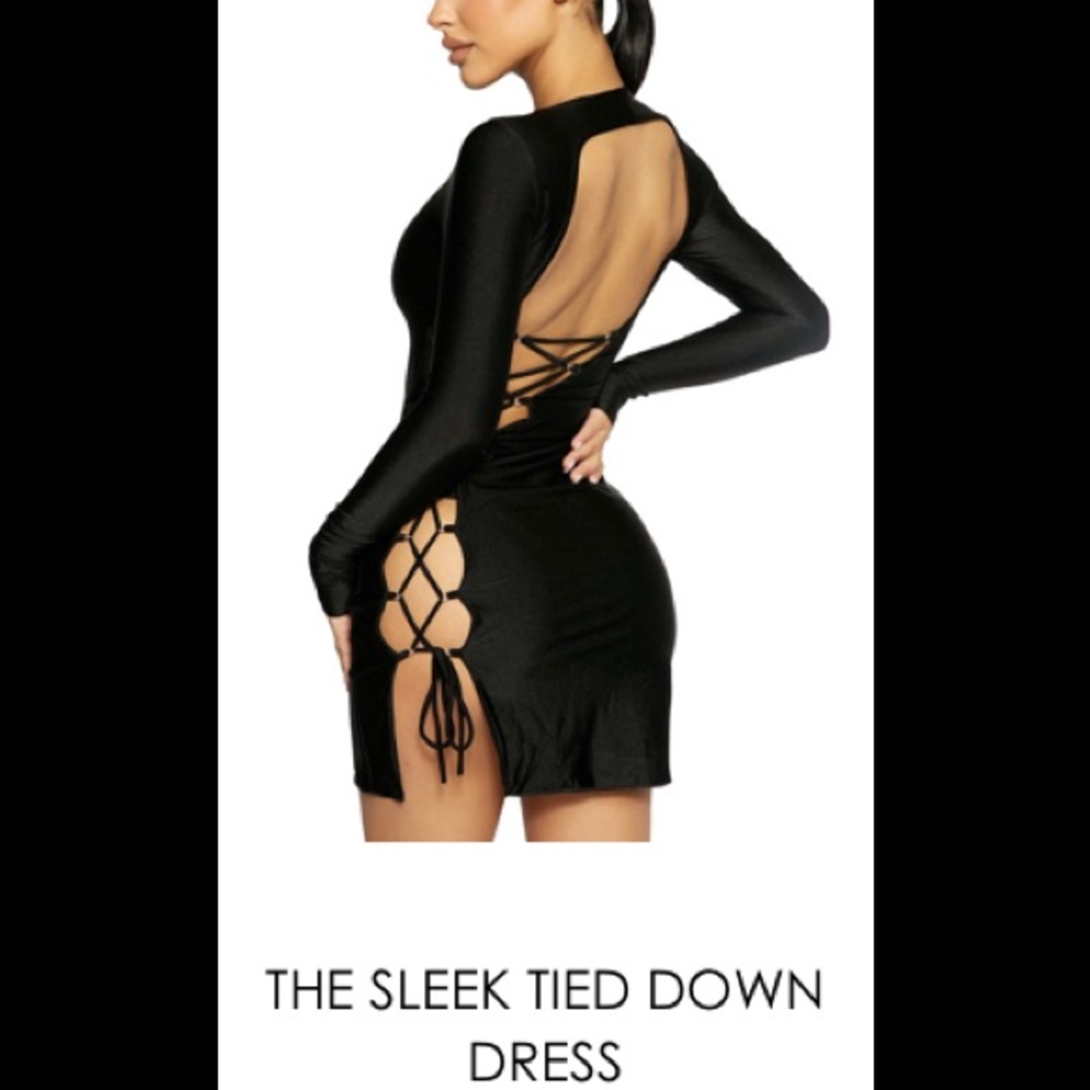 NWT Sleek Tie-down dress Naked Wardrobe